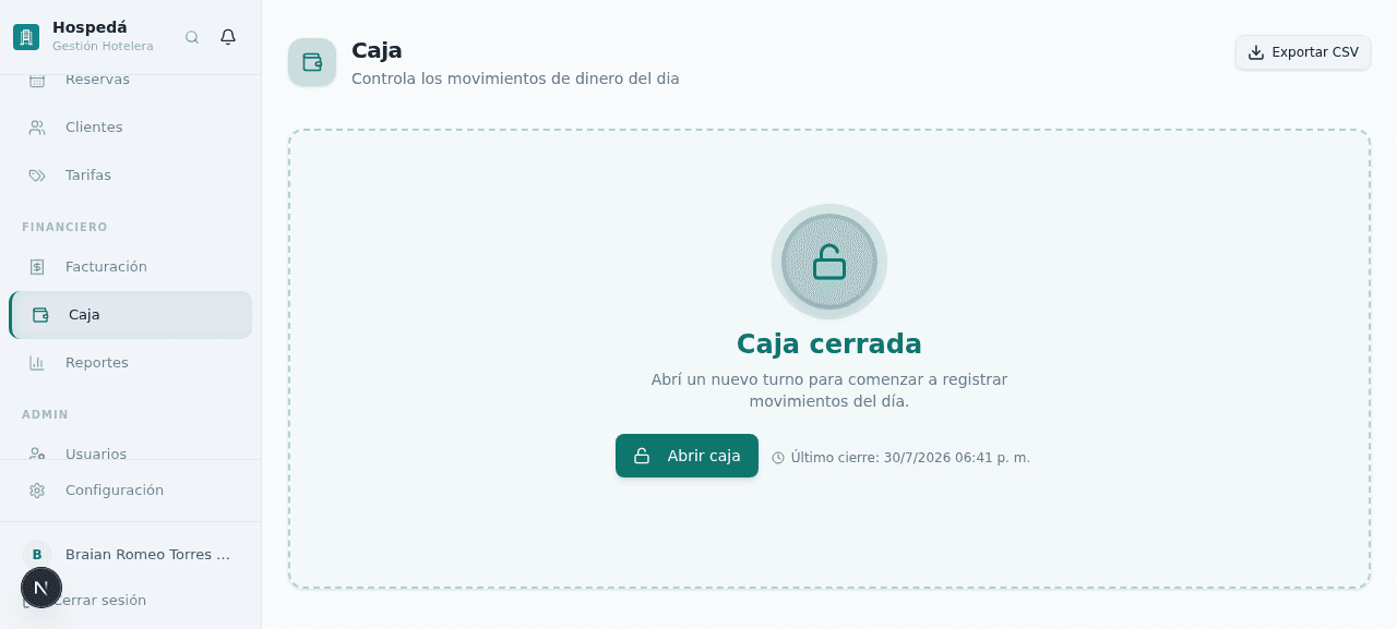 Caja — captura